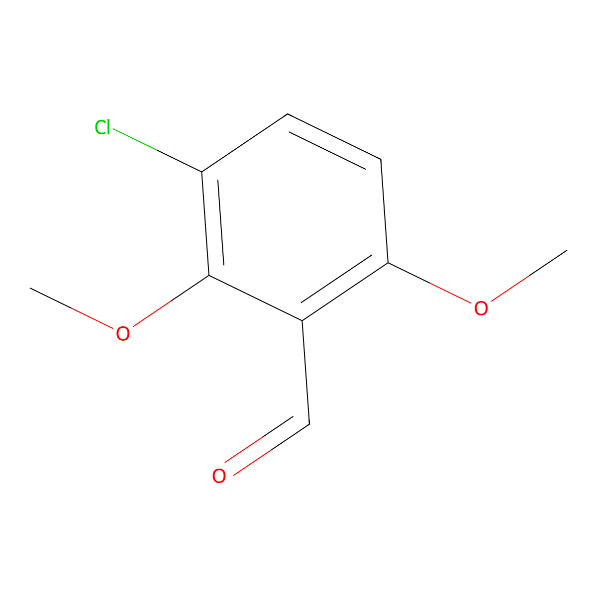 3-Chloro-2,6-dimethoxybenzaldehyde molecular structure, CAS 251654-47-4