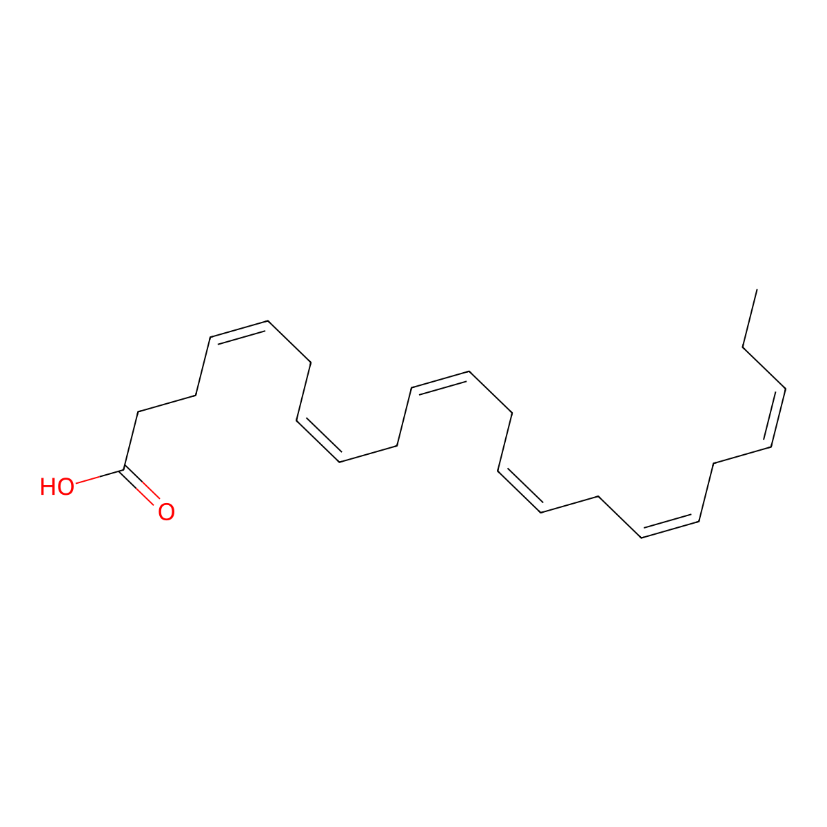 Doconexent molecular structure, CAS 25167-62-8