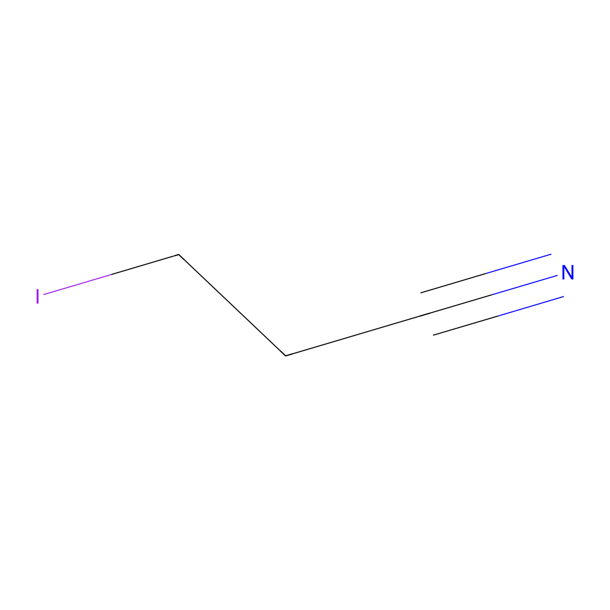 3-Iodopropanenitrile molecular structure, CAS 2517-76-2