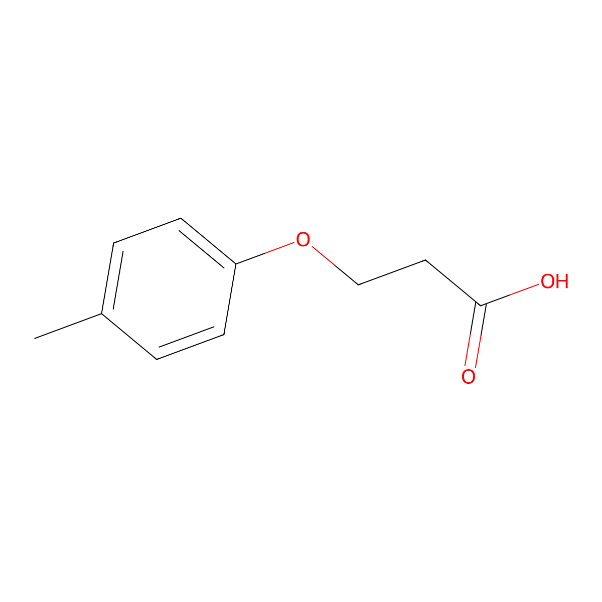 3-(4-Methylphenoxy)propanoic acid molecular structure, CAS 25173-37-9