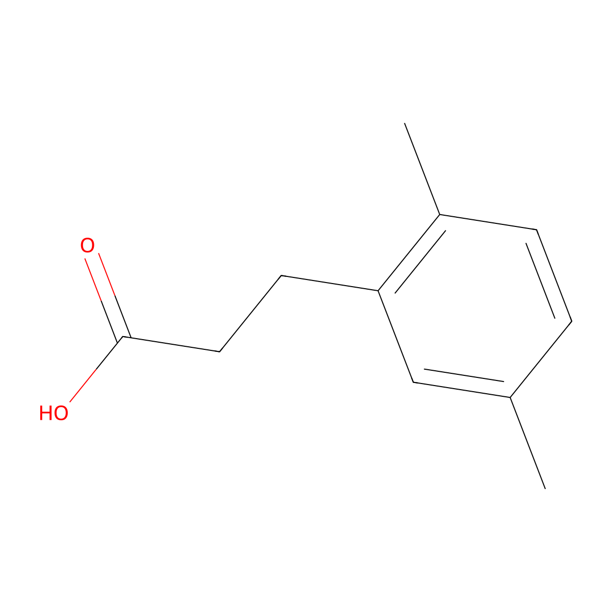 3-(2,5-Dimethylphenyl)propionic acid molecular structure, CAS 25173-75-5