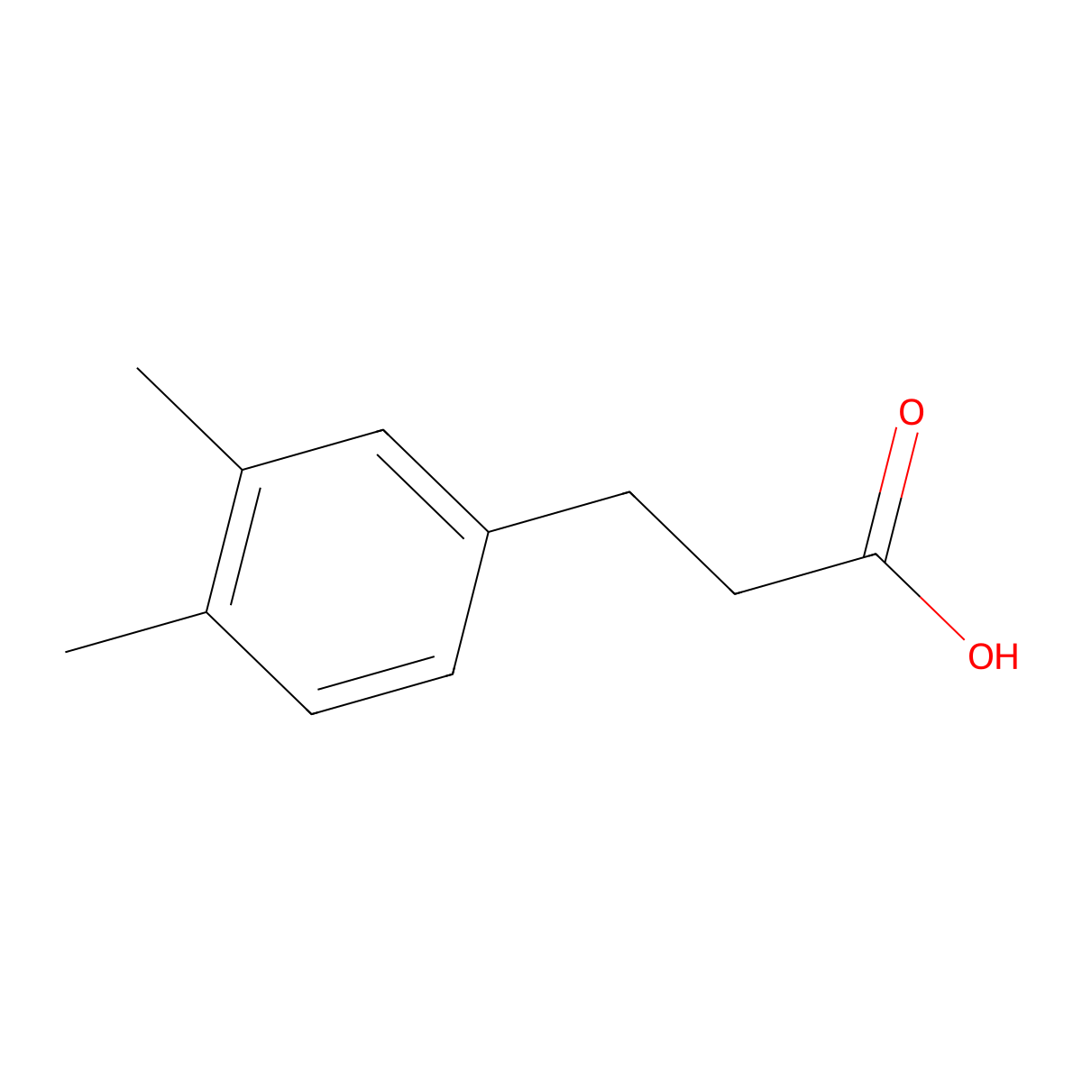 3-(3,4-dimethylphenyl)propanoic Acid molecular structure, CAS 25173-76-6