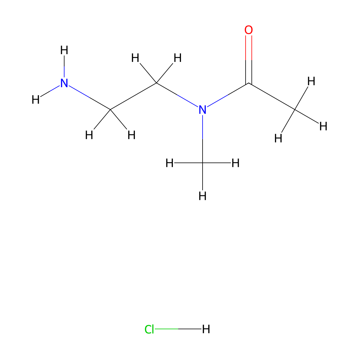 N-(2-Aminoethyl)-N-methylacetamide hydrochloride molecular structure, CAS 2517637-84-0