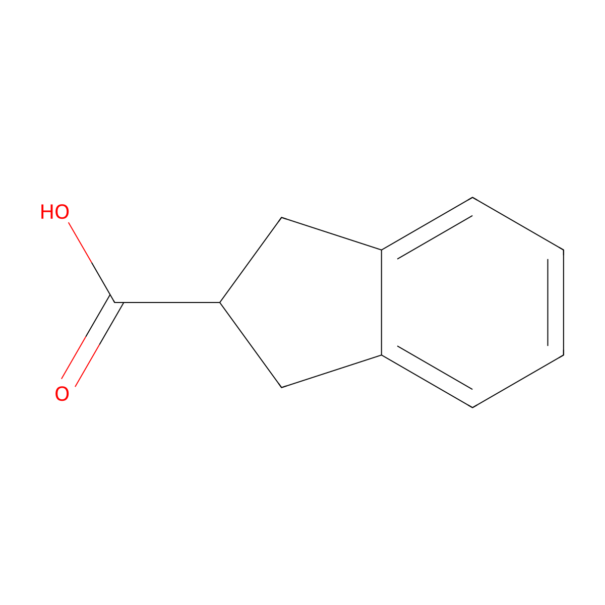 2-Indancarboxylic Acid molecular structure, CAS 25177-85-9