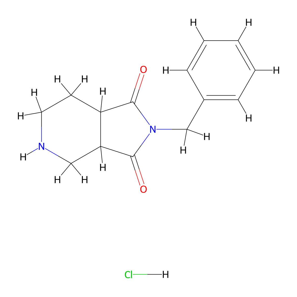 2-Benzylhexahydro-1h-pyrrolo[3,4-c]pyridine-1,3(2h)-dione hydrochloride molecular structure, CAS 2517901-46-9