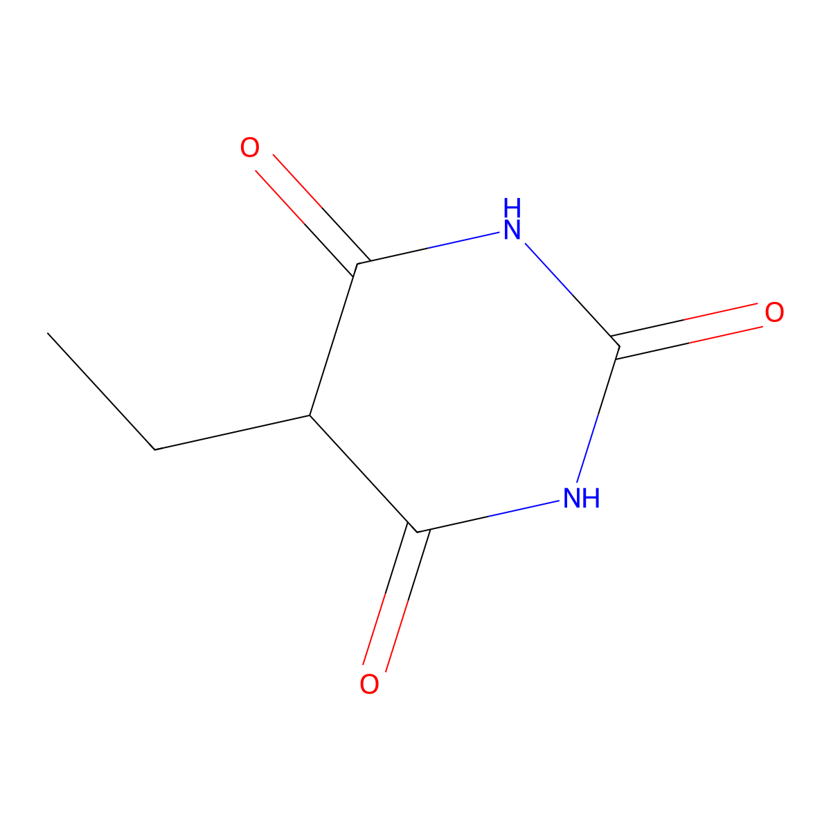 5-Ethylbarbituric acid molecular structure, CAS 2518-72-1