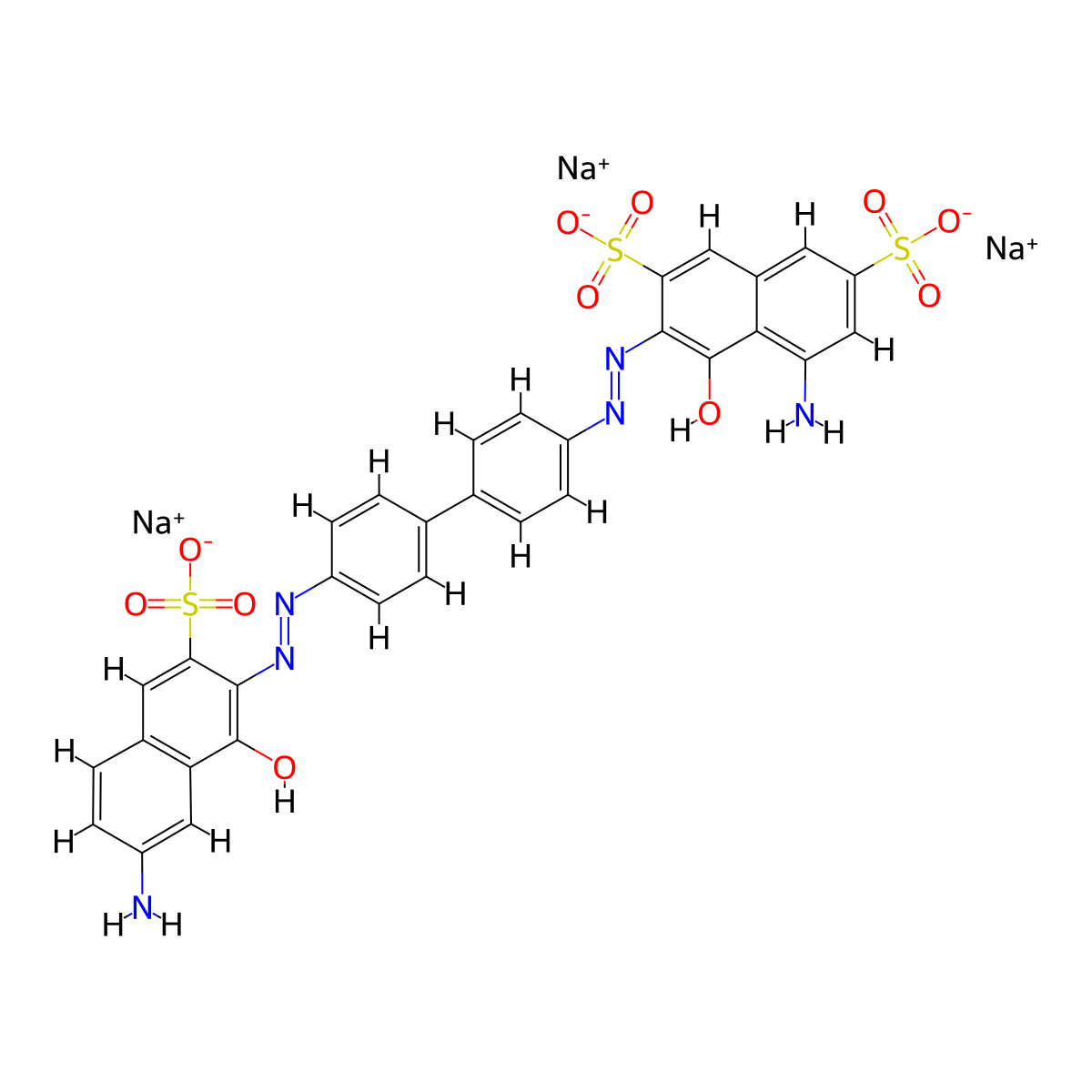 C.I. Direct Blue 2 molecular structure, CAS 25180-19-2