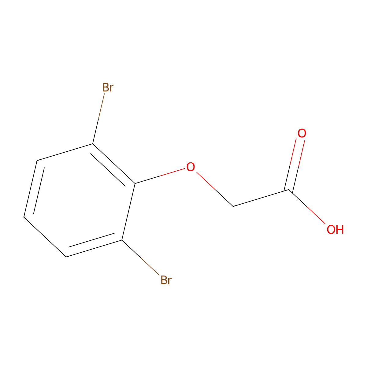2-(2,6-Dibromophenoxy)acetic acid molecular structure, CAS 25181-61-7