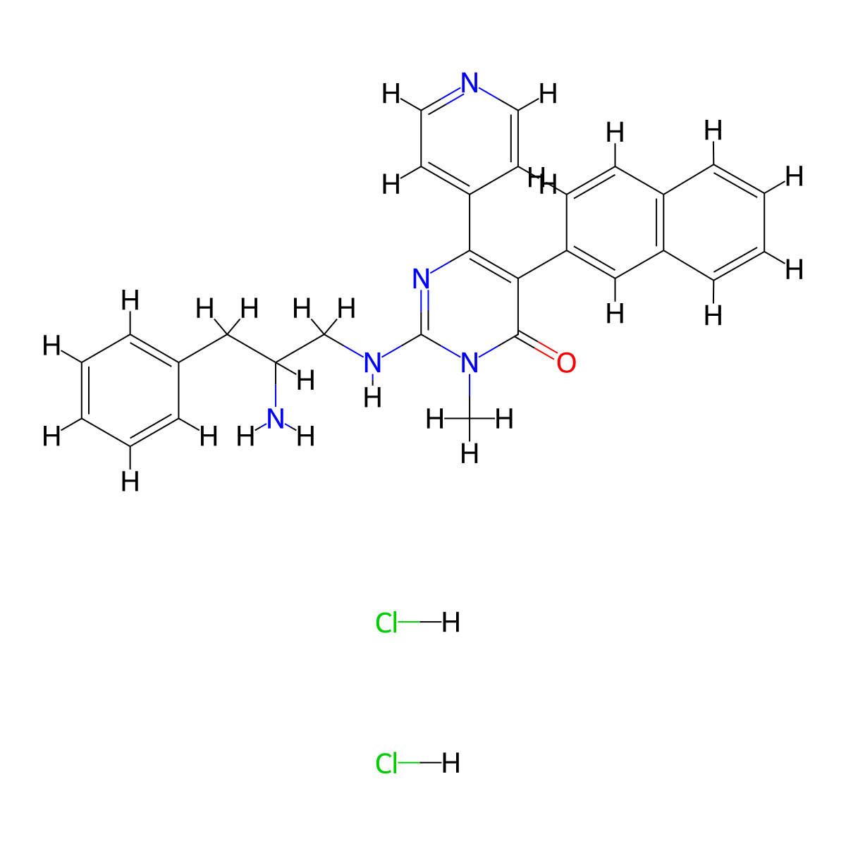 AMG-548 dihydrochloride molecular structure, CAS 2518299-32-4