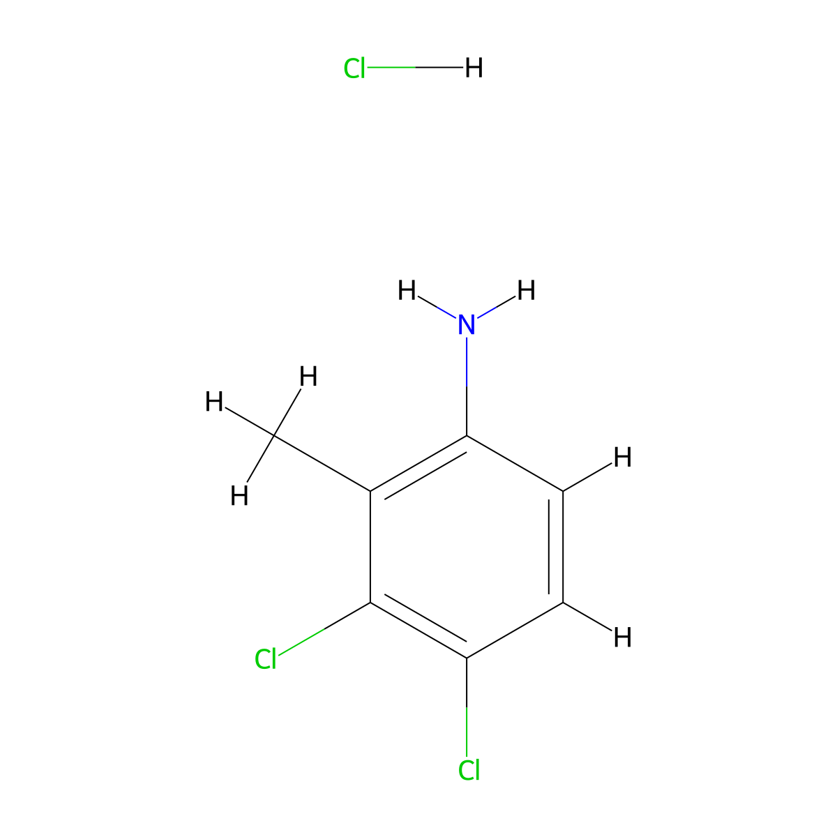 3,4-Dichloro-2-methylaniline;hydrochloride molecular structure, CAS 2518311-51-6