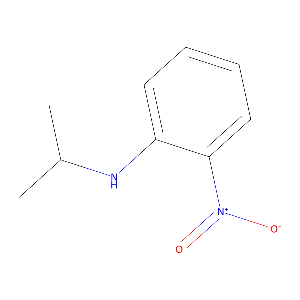 N-Isopropyl-2-nitroaniline molecular structure, CAS 25186-42-9