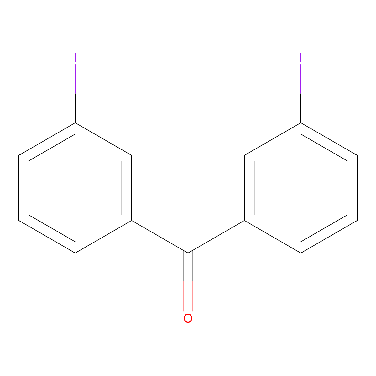 3,3'-Diiodobenzophenone molecular structure, CAS 25186-99-6