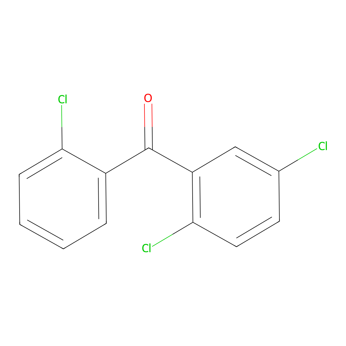 2,2',5-Trichlorobenzophenone molecular structure, CAS 25187-06-8