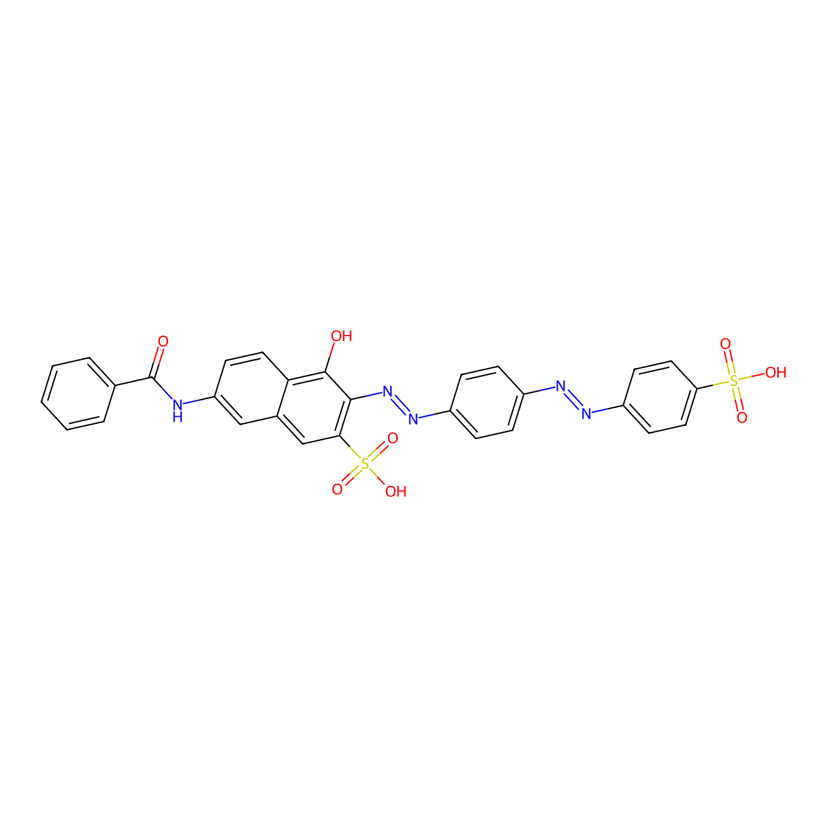 Direct Red 81 free acid molecular structure, CAS 25188-42-5