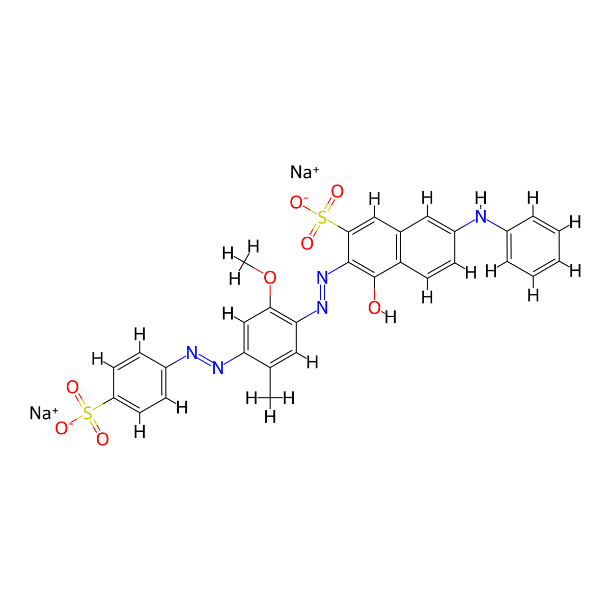 Direct Violet 9 molecular structure, CAS 25188-46-9