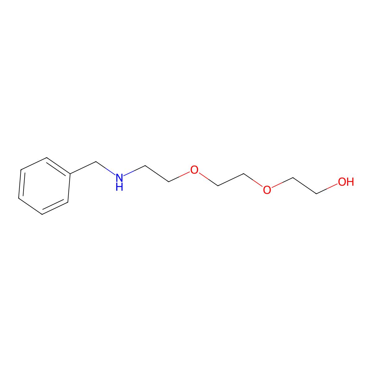 2-[2-(2-Benzylaminoethoxy)ethoxy]ethanol molecular structure, CAS 251908-13-1