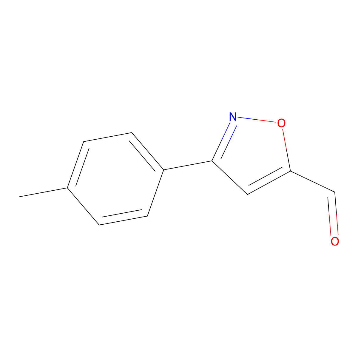 3-(p-Tolyl)isoxazole-5-carbaldehyde molecular structure, CAS 251912-67-1
