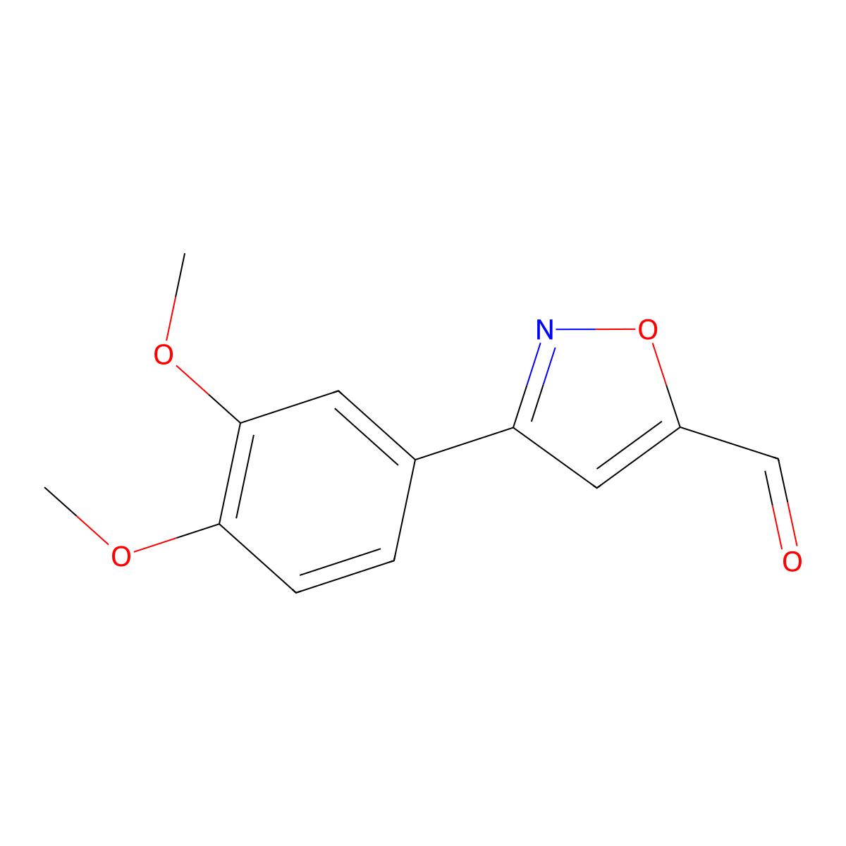 3-(3,4-Dimethoxyphenyl)-1,2-oxazole-5-carbaldehyde molecular structure, CAS 251912-69-3