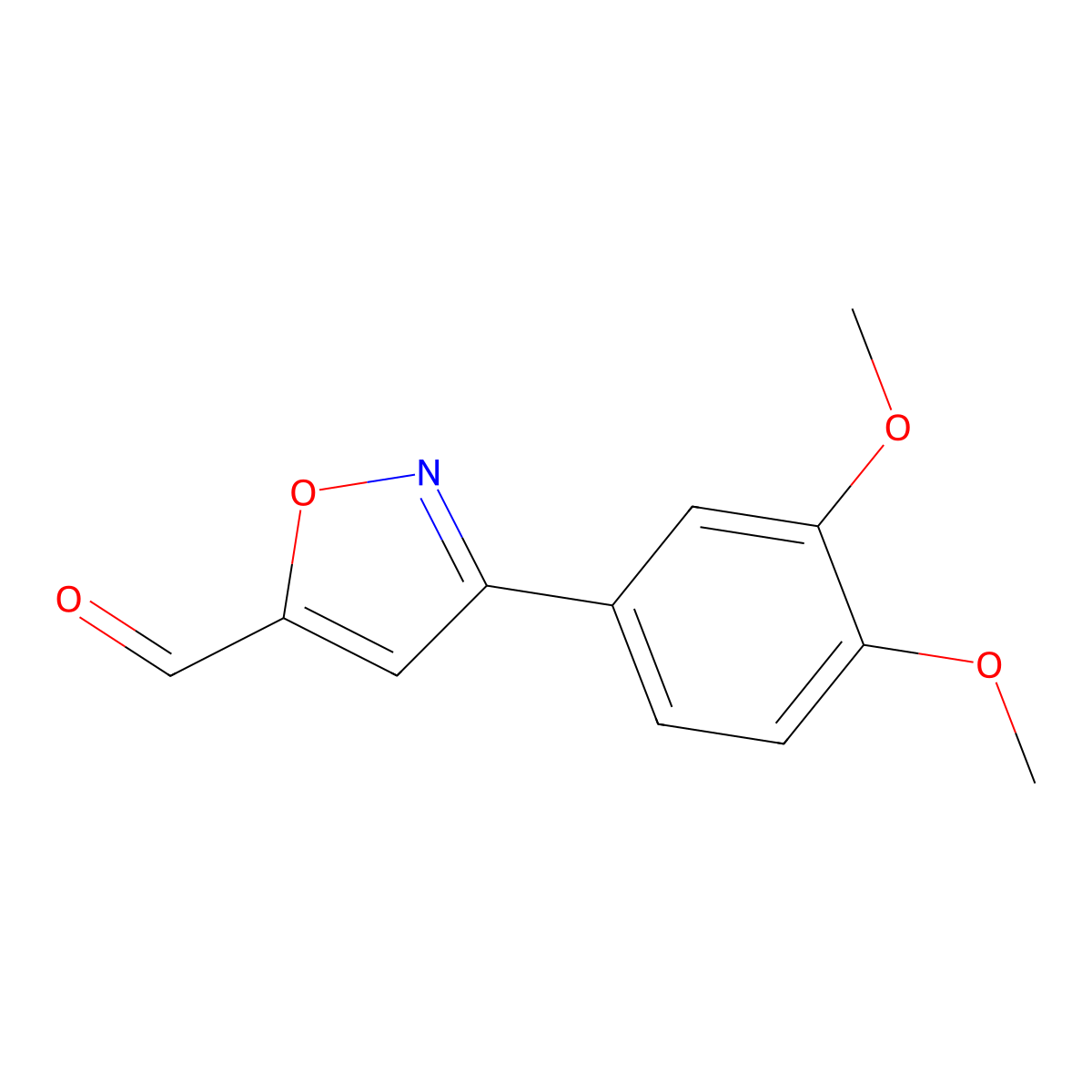 3-(3,4-Dimethoxyphenyl)-1,2-oxazole-5-carbaldehyde molecular structure, CAS 251912-69-3