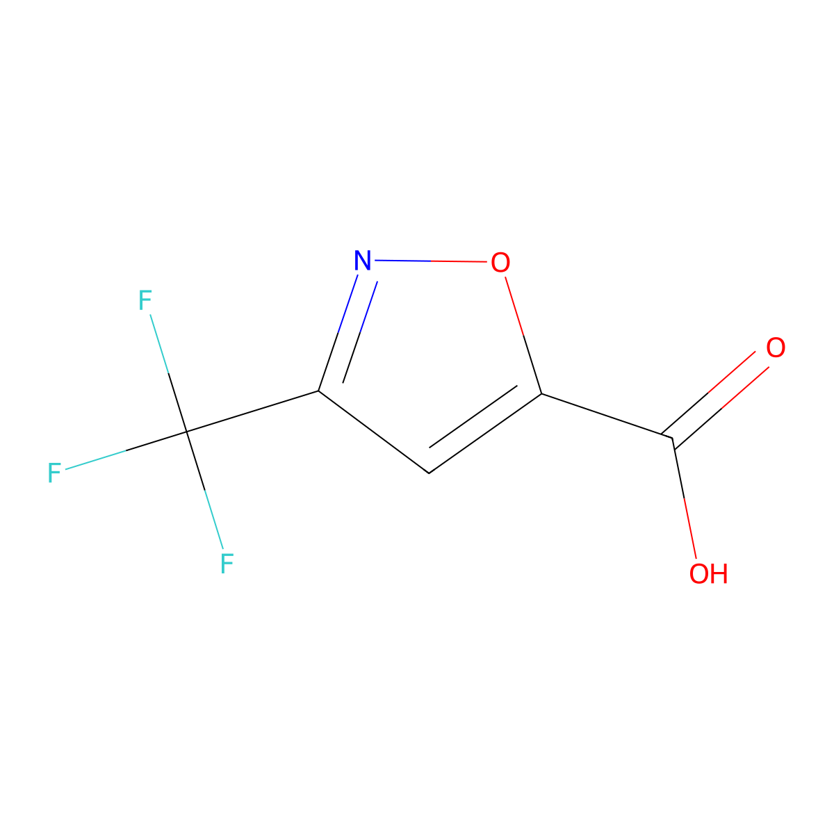 3-(Trifluoromethyl)-1,2-oxazole-5-carboxylic acid molecular structure, CAS 251912-75-1