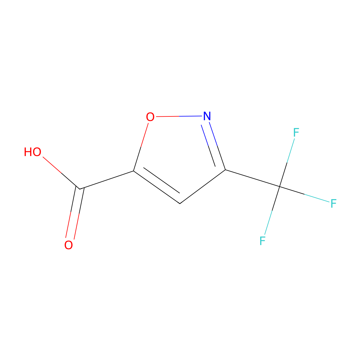 3-(Trifluoromethyl)-1,2-oxazole-5-carboxylic acid molecular structure, CAS 251912-75-1