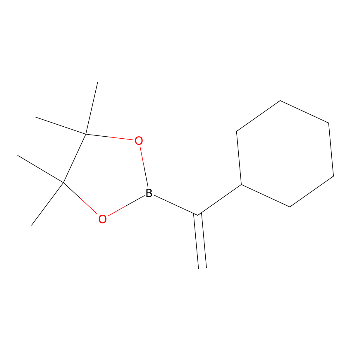 2-(1-Cyclohexylethenyl)-4,4,5,5-tetramethyl-1,3,2-dioxaborolane molecular structure, CAS 251928-76-4