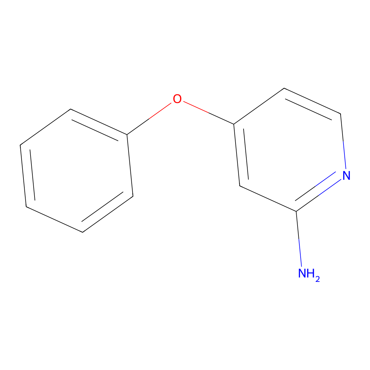 4-Phenoxypyridin-2-amine molecular structure, CAS 25193-71-9