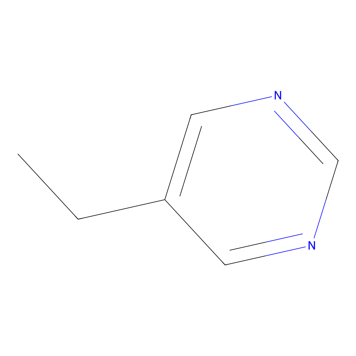 5-Ethylpyrimidine molecular structure, CAS 25193-94-6