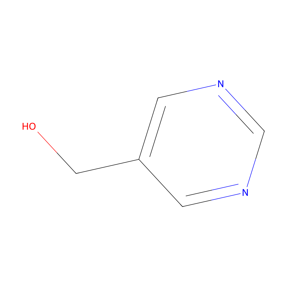 (Pyrimidin-5-yl)methanol molecular structure, CAS 25193-95-7