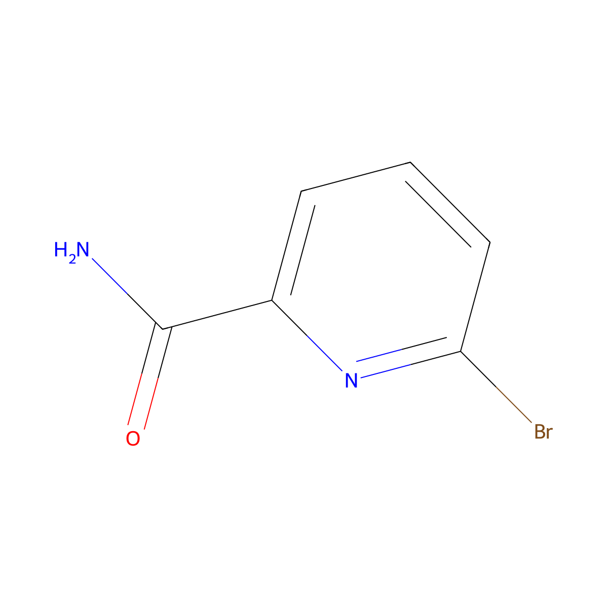6-Bromopyridine-2-carboxamide molecular structure, CAS 25194-52-9