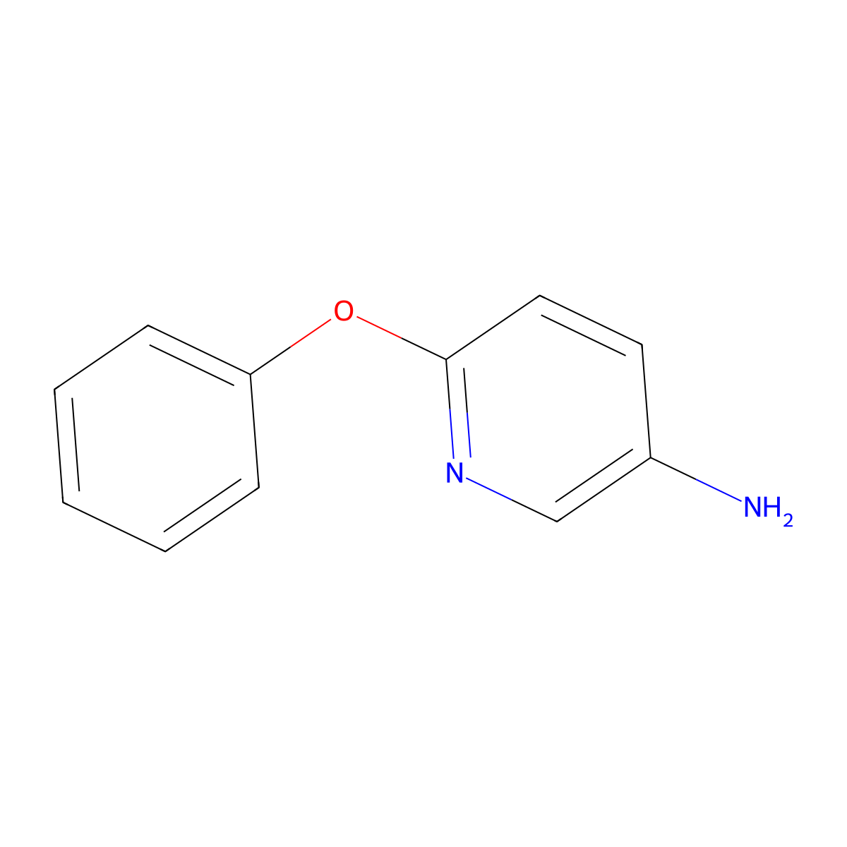 6-Phenoxy-3-pyridinamine molecular structure, CAS 25194-67-6