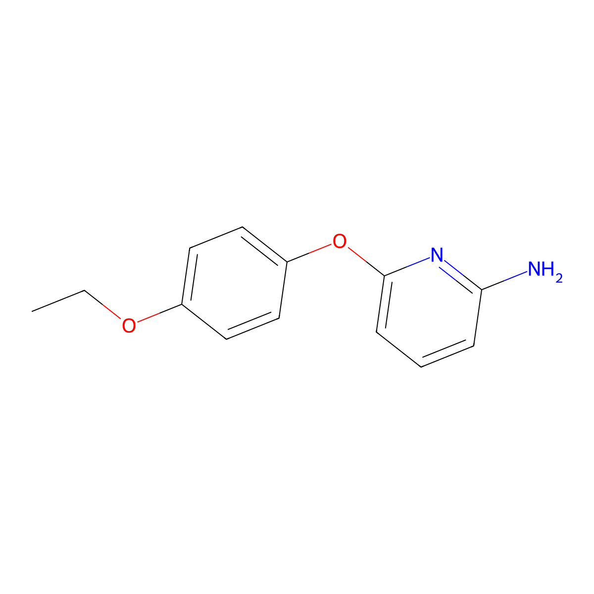 6-(4-Ethoxyphenoxy)-2-pyridinamine molecular structure, CAS 25194-68-7
