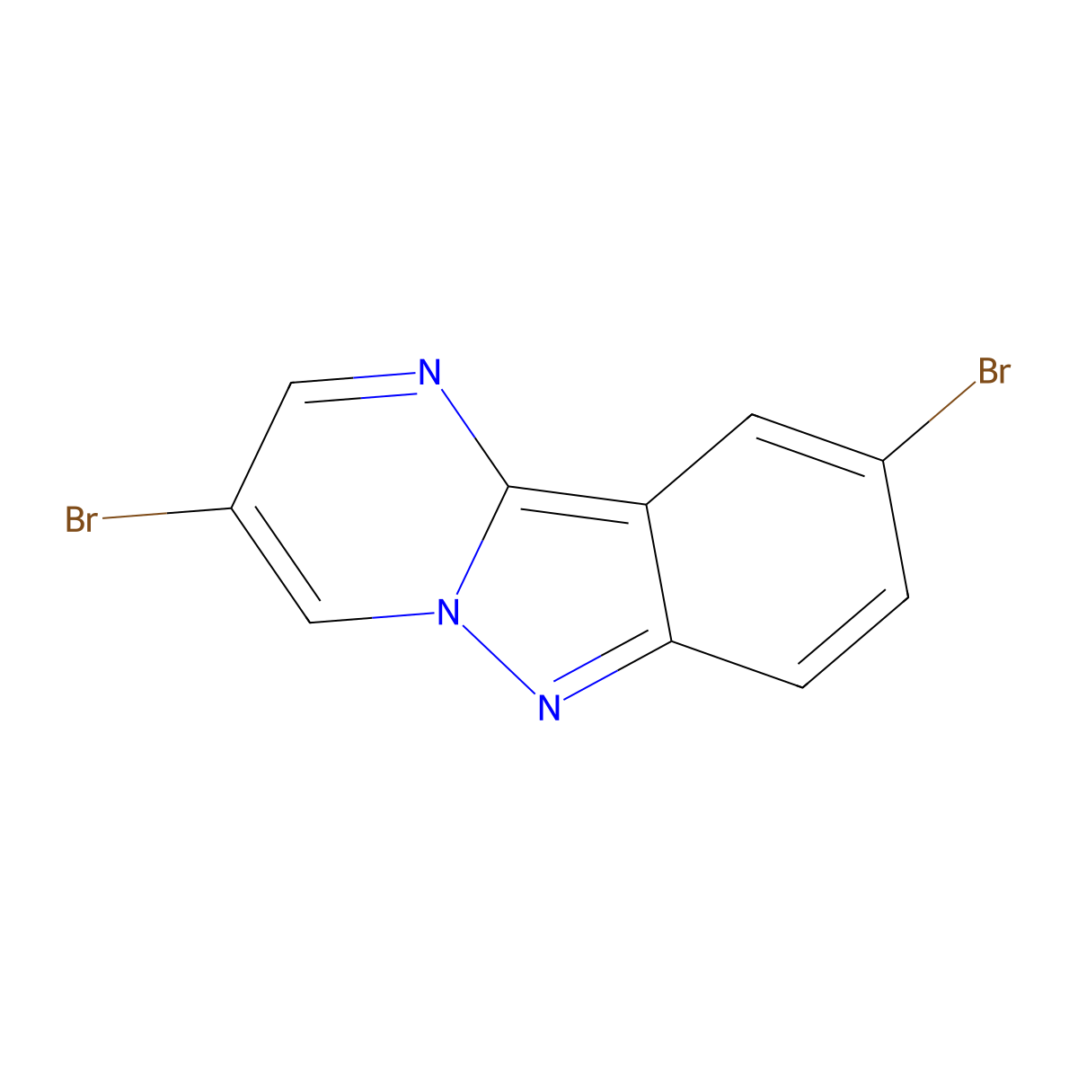 3,9-Dibromopyrimido[1,2-B]indazole molecular structure, CAS 2519586-05-9