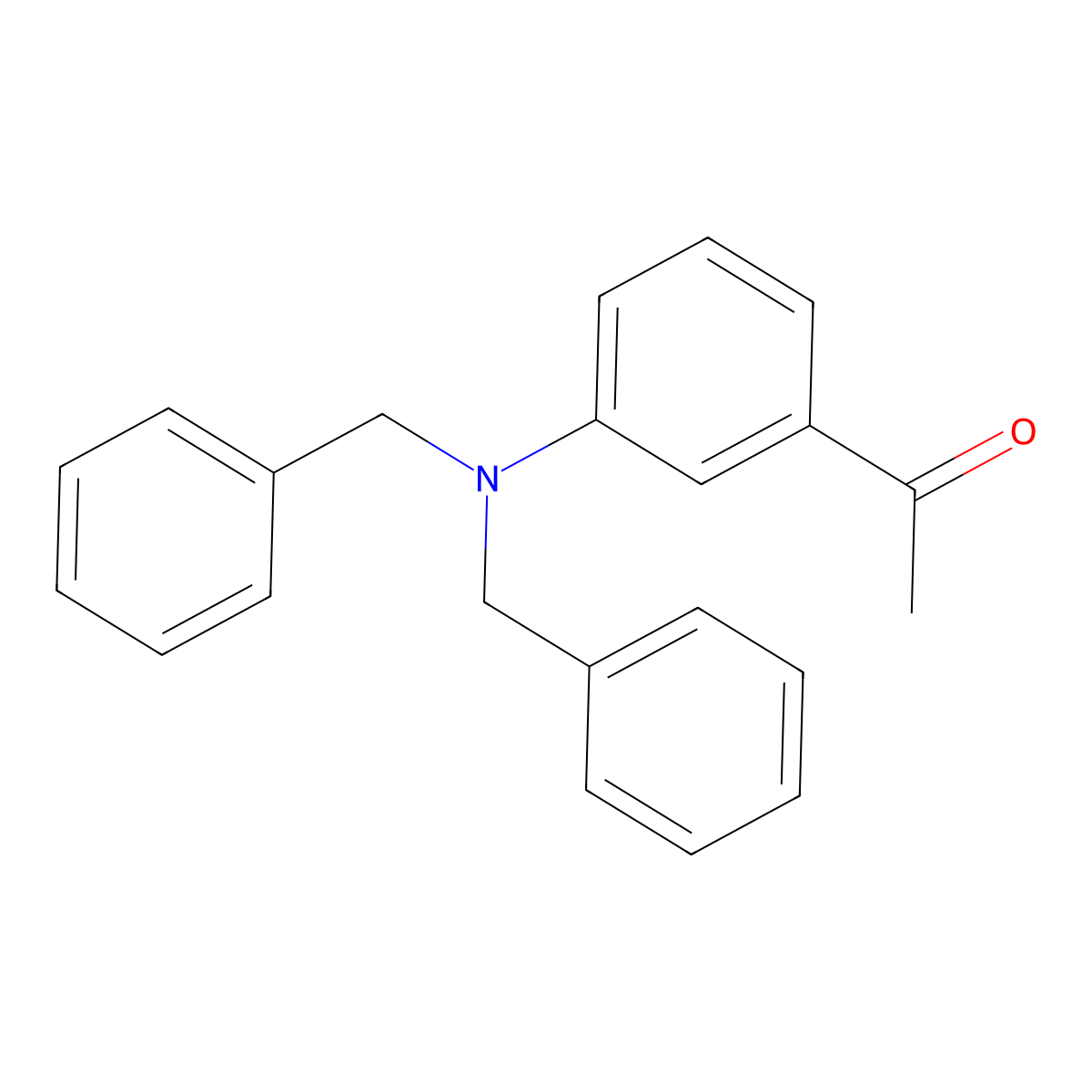 1-(3-(Dibenzylamino)phenyl)ethanone molecular structure, CAS 251966-49-1