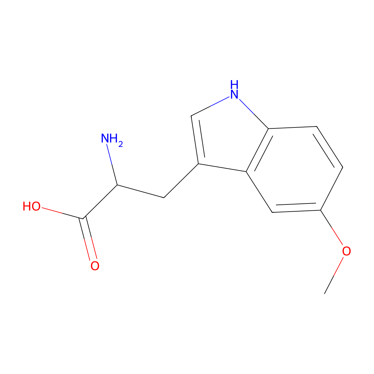 5-Methoxytryptophan molecular structure, CAS 25197-96-0
