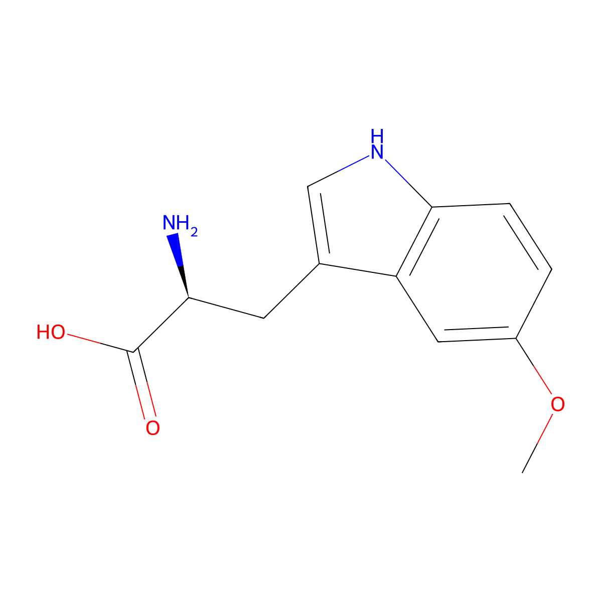 5-Methoxytryptophan molecular structure, CAS 25197-96-0