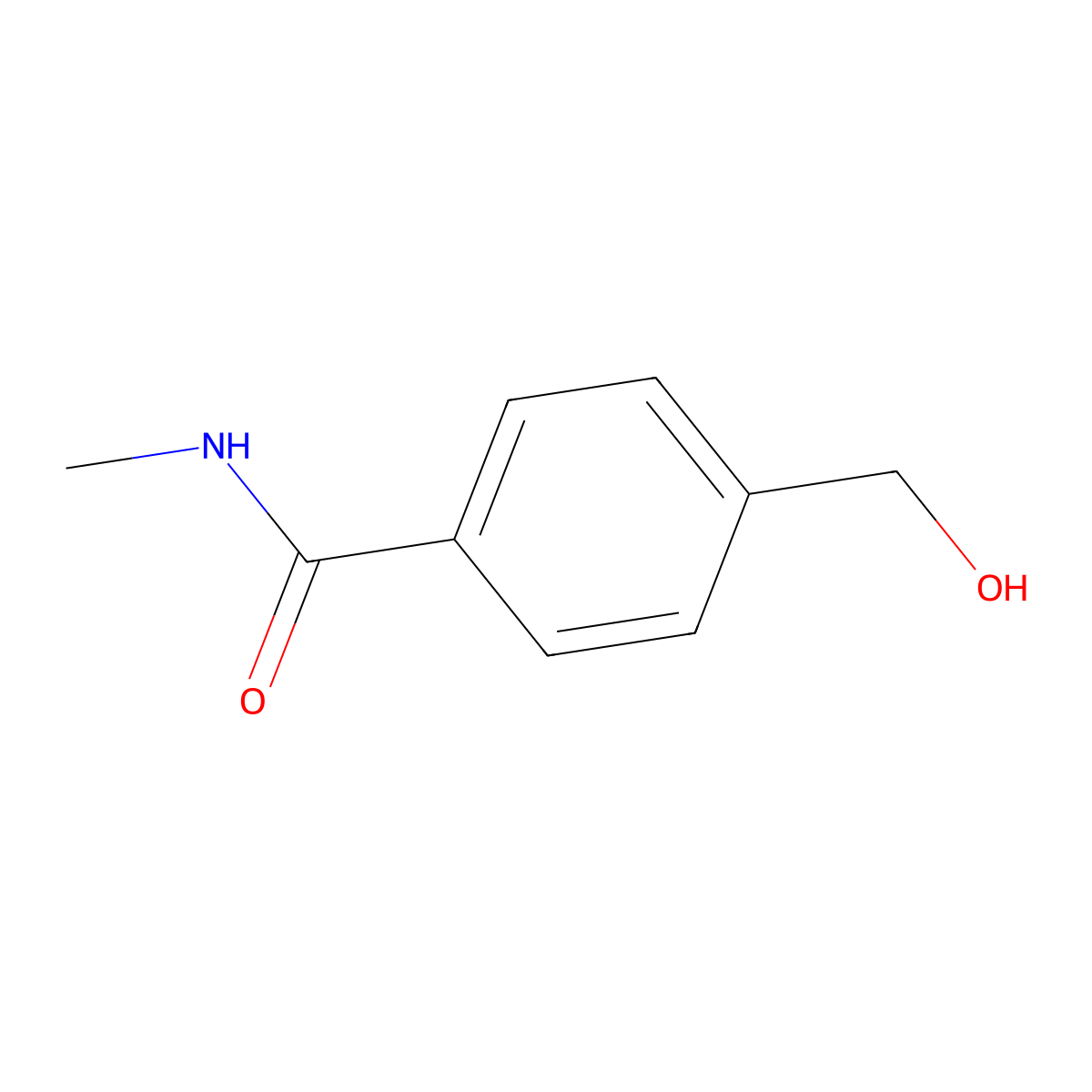 4-(Hydroxymethyl)-N-methylbenzamide molecular structure, CAS 251988-35-9