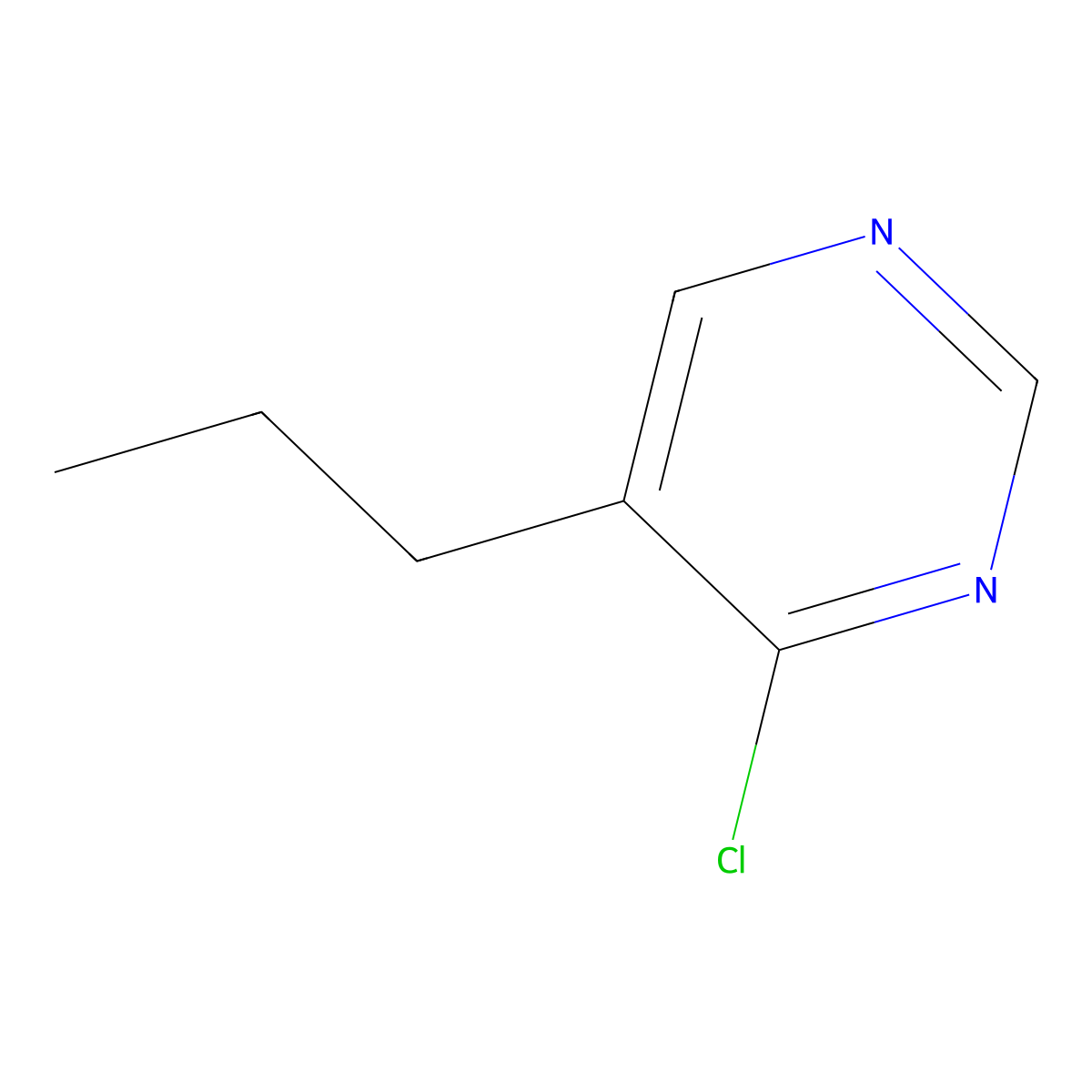 4-Chloro-5-propylpyrimidine molecular structure, CAS 25199-00-2
