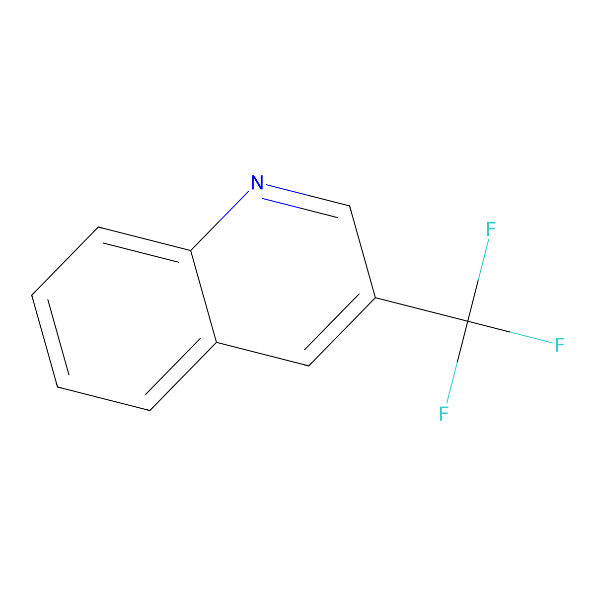3-(Trifluoromethyl)quinoline molecular structure, CAS 25199-76-2