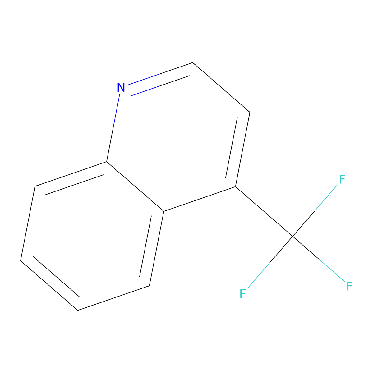 4-(Trifluoromethyl)quinoline molecular structure, CAS 25199-77-3