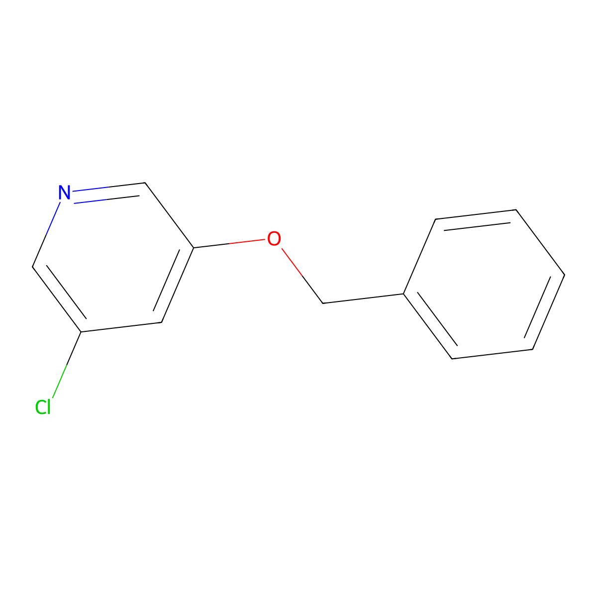 3-(Benzyloxy)-5-chloropyridine molecular structure, CAS 251996-81-3
