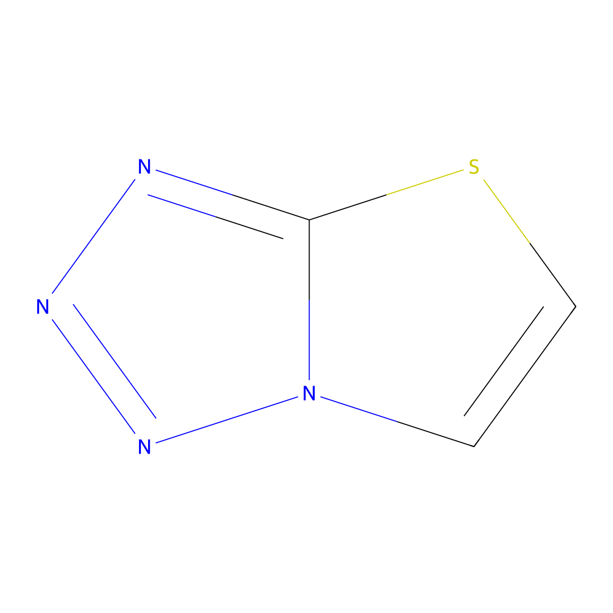 [1,2,3,4]Tetrazolo[5,1-B][1,3]thiazole molecular structure, CAS 252-01-7