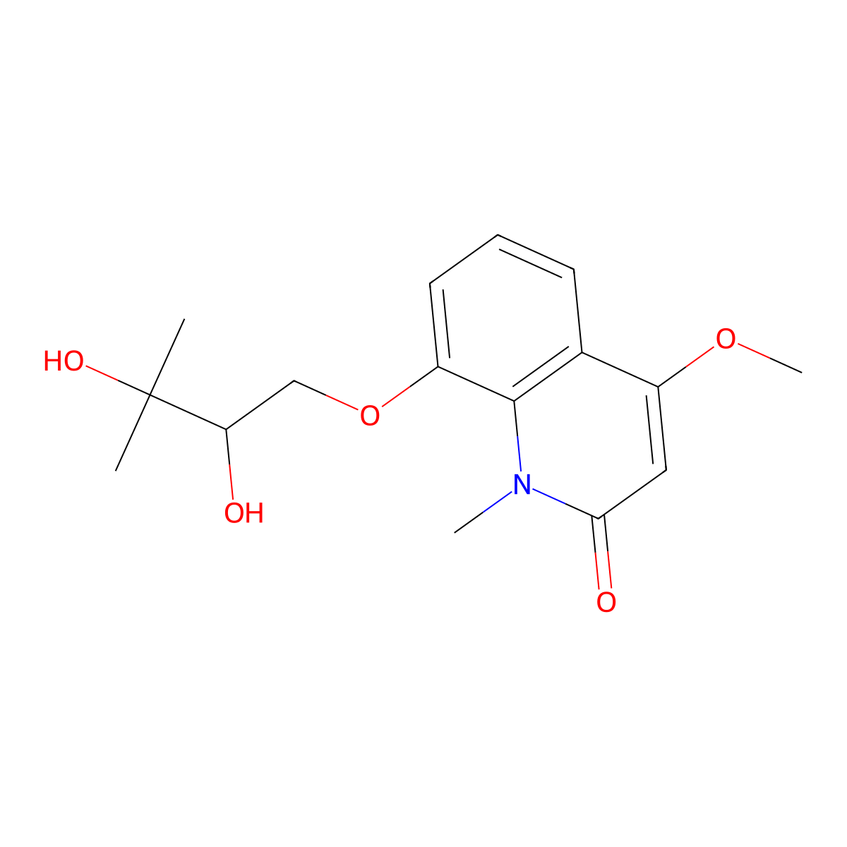 Foliosidine molecular structure, CAS 2520-38-9