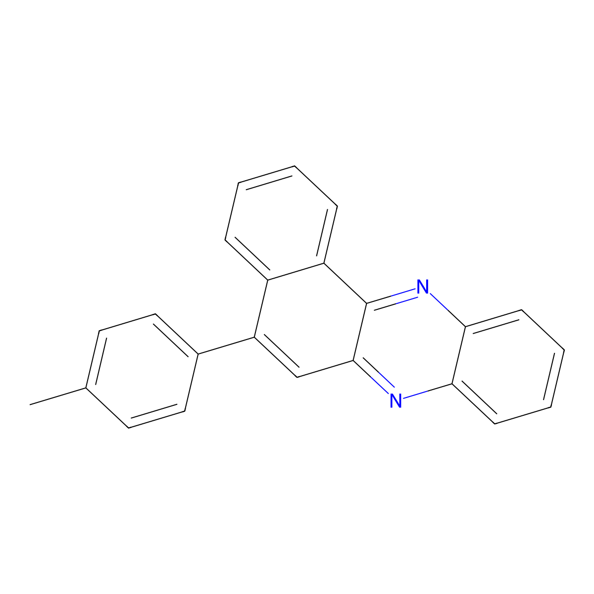 12-(4-Methylphenyl)-5,10-diazatetraphene molecular structure, CAS 252001-43-7