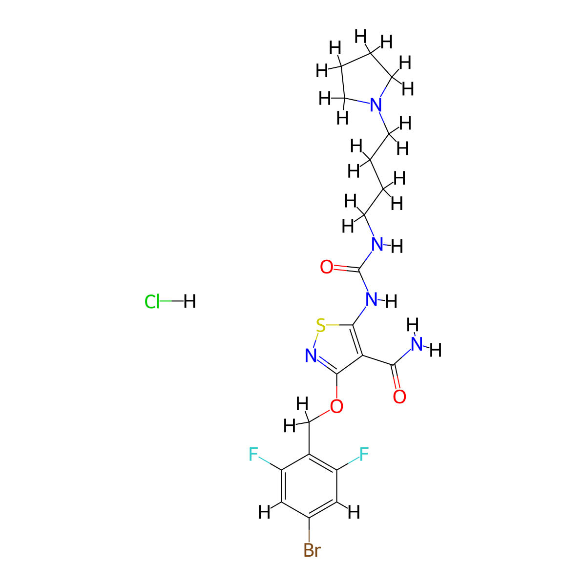 CP-547632 hydrochloride molecular structure, CAS 252003-71-7