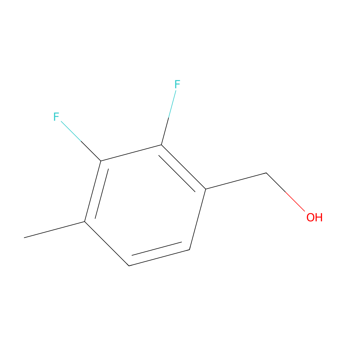(2,3-Difluoro-4-methylphenyl)methanol molecular structure, CAS 252004-41-4