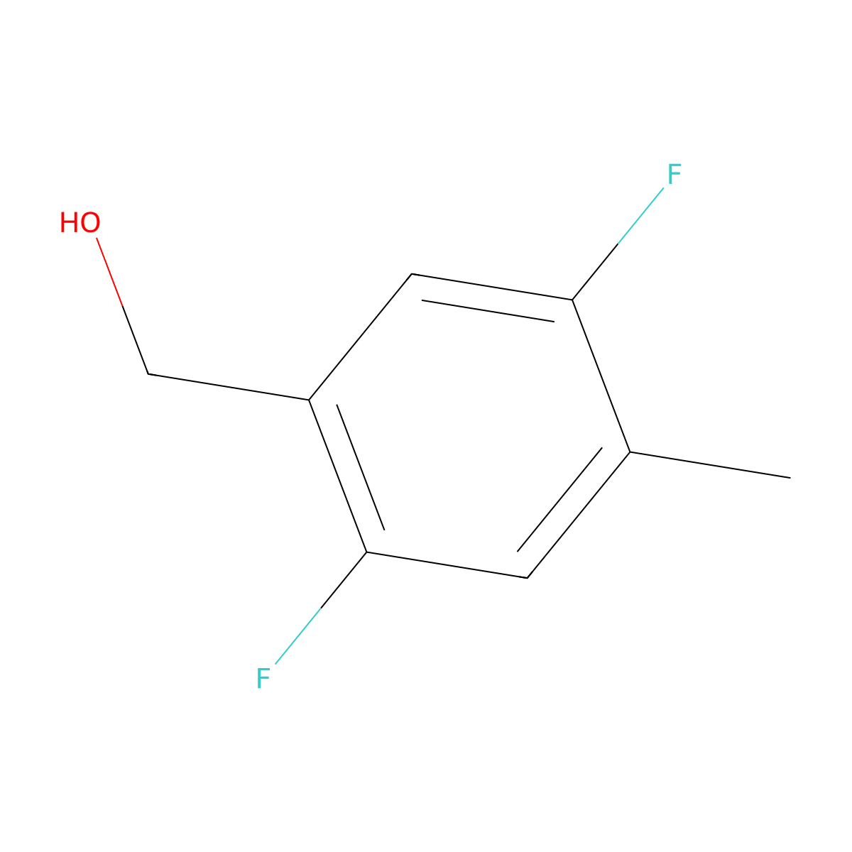 (2,5-Difluoro-4-methylphenyl)methanol molecular structure, CAS 252004-43-6
