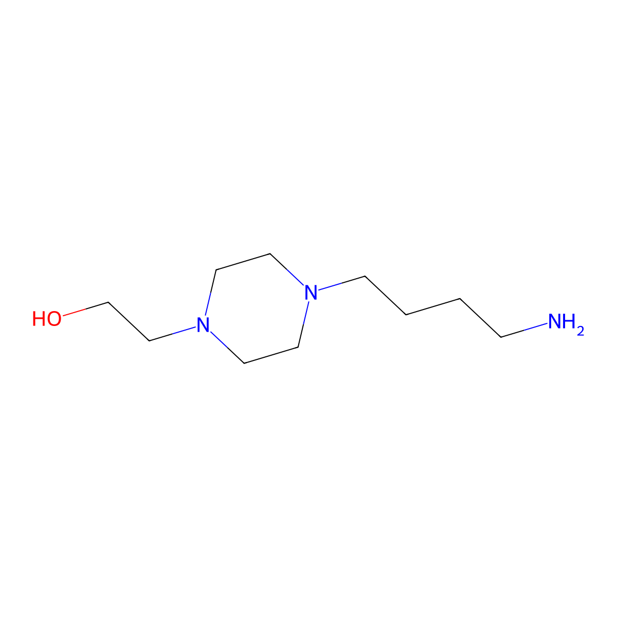 2-(4-(4-Aminobutyl)piperazin-1-yl)ethan-1-ol molecular structure, CAS 252006-26-1