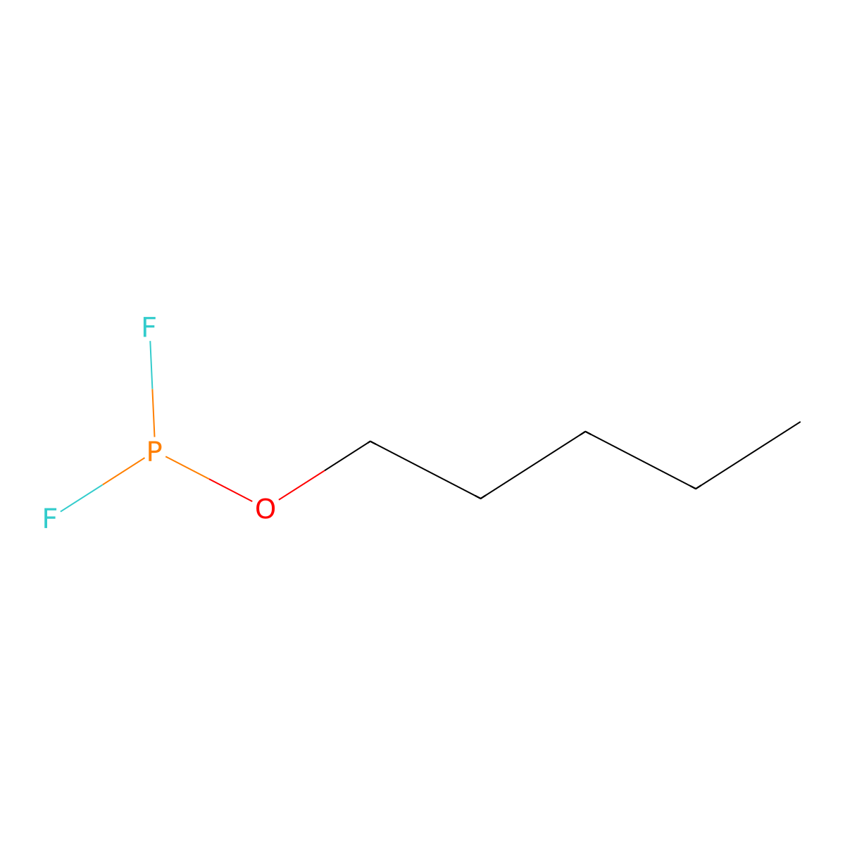 Difluoro(pentyloxy)phosphane molecular structure, CAS 25203-50-3