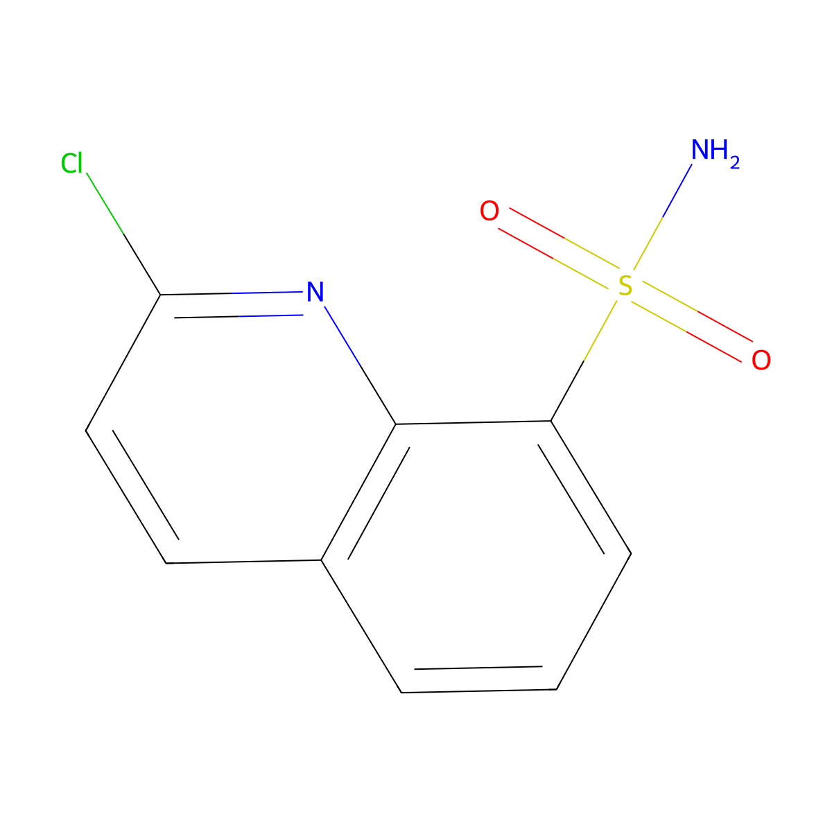 2-Chloroquinoline-8-sulfonamide molecular structure, CAS 2520350-18-7